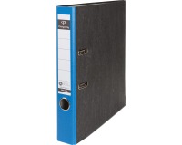 Pergamy classeur, pour ft A4,en carton, dos de 5 cm, marbré, bleu