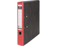 Pergamy classeur, pour ft A4,en carton, dos de 5 cm, marbré, rouge