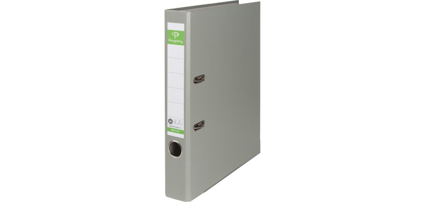 Pergamy classeur,pour ft A4,en Recycolor papier, dos de 5 cm, gris