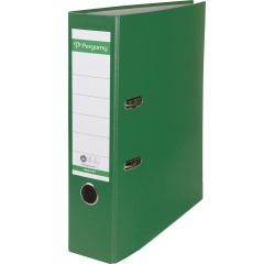 Pergamy ordner, voor ft A4, uit Recycolor papier, rug van 8 cm, groen