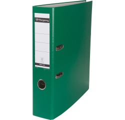 Pergamy classeur, pour ft A4, en carton recouvert de PP, sans bord de protection, dos de 7,5 cm, vert