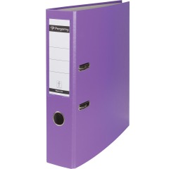 Pergamy ordner, voor ft A4, uit PP en papier, zonder beschermrand, rug van 7,5 cm, paars