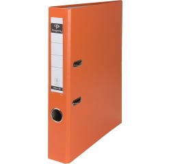 Pergamy ordner, voor ft A4, uit PP en papier, zonder beschermrand, rug van 5 cm, oranje