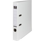 Pergamy classeur, pour ft A4, en carton recouvert de PP, avec bord de protection, dos de 5 cm, blanc