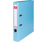 Pergamy binder, for A4 size, entirely in PP, 5 cm spine, light blue