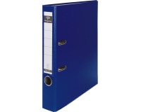 Pergamy classeur, pour ft A4, en carton recouvert de PP, avec bord de protection, dos de 5 cm, bleu foncé