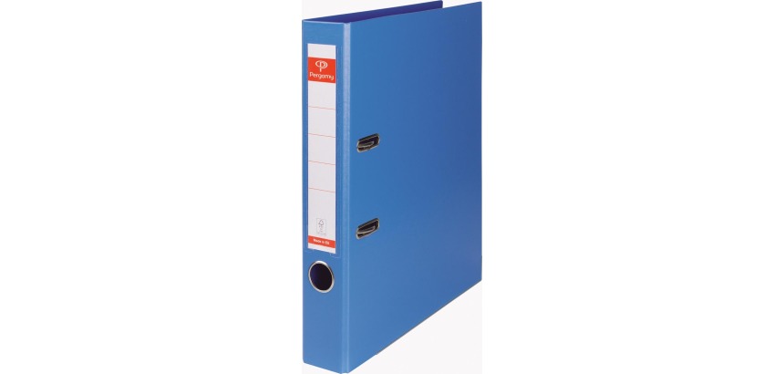 Pergamy ordner, voor ft A4, volledig uit PP, rug van 5 cm, blauw