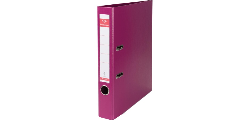 Pergamy binder, for A4 size, made entirely of PP, spine 5 cm, purple