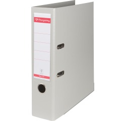 Pergamy ordner, voor ft A4, volledig uit PP, rug van 8 cm, grijs