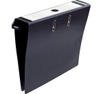 Pergamy classeur suspendu, ft A4, 2 pochettes, en carton, dos de 8 cm, noir