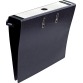 Pergamy classeur suspendu, ft A4, 2 pochettes, en carton, dos de 8 cm, noir