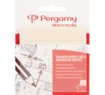 Pergamy notes transparentes, ft 76 x 76 mm, 50 feuilles, blanc