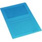 Pergamy pochette coin à fenêtre, paquet de 100 pièces, bleu