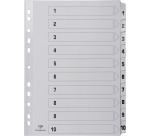 Pergamy intercalaires avec page de garde, ft A4, perforation 11 trous, carton, set 1-10