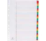Pergamy intercalaires avec page de garde, ft A4, perforation 11 trous, couleurs assorties, set 1-31