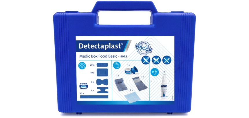 Detectaplast EHBO-koffer Medic Box Food Basic, basiskoffer HACCP