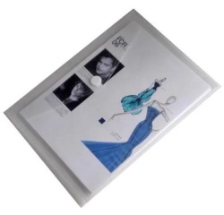 Pochette documents, A4, PP transparent, fermeture velcro, paquet de 10 pièces