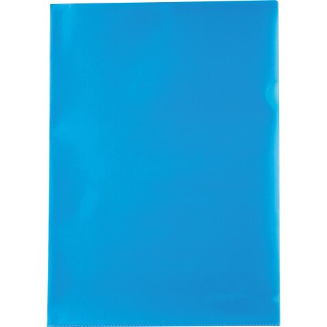 Pergamy L-map, ft A4, PP van 120 micron, pak van 25 stuks, blauw
