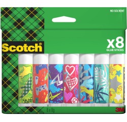 Scotch plakstift 8 g, pak van 8 stiften