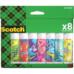 Scotch bâton de colle 8 g, paquet de 8 bâtons