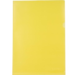 Pergamy pochette coin, ft A4, PP de 120 micron, paquet de 25 pièces, jaune