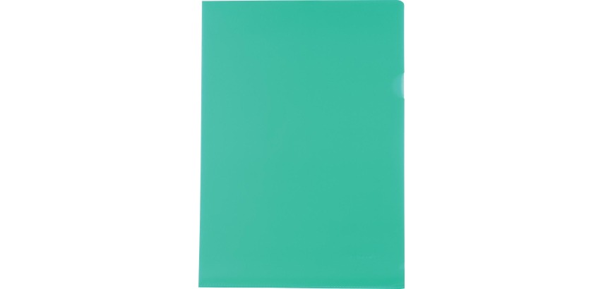 Pergamy Eckentasche, Format A4, PP mit 120 Mikron, Packung mit 25 Stück, grün