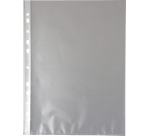 Pergamy pochette perforée, ft A4, perforation 11 trous, PP grainée de 50 micron, paquet de 100 pièces
