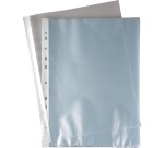 Pergamy pochette perforée, ft A4, perforation 11 trous, PP grainée de 50 micron, paquet de 100 pièces