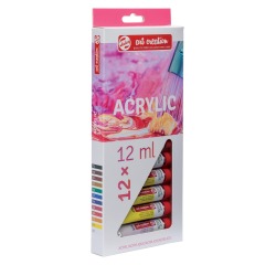 Acrylverf Talens Art Creation met stappenplan 12ml set à 12 kleuren
