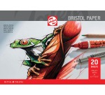 Talens Bristol papier, 250 g, ft 29,7 x 42 cm, A3, bloc de 20 feuilles