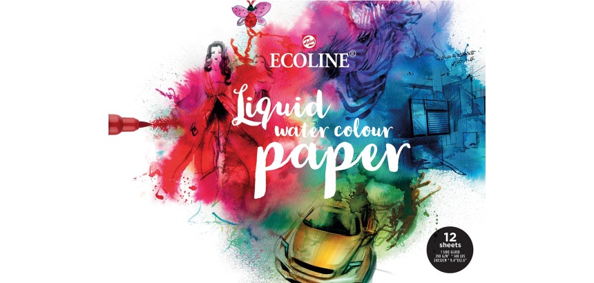 Papier aquarelle Talens Ecoline 12 feuilles 290g blanc 240x320mm