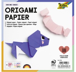 Folia papier origami, ft 19 x 19 cm, paquet de 96 feuilles