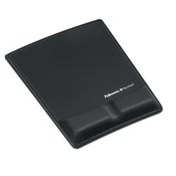 Fellowes Health-V Fabrik tapis de souris avec repose-poignets, noir