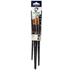 Van Gogh aquarelverf penselenset 191 groot, set met 3 penselen