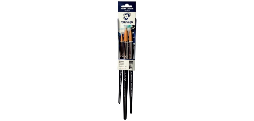 Van Gogh set of 191 large watercolor brushes, set of 3 brushes