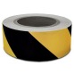 Ruban de signalisation, ft 50 mm x 60 m, noir/jaune