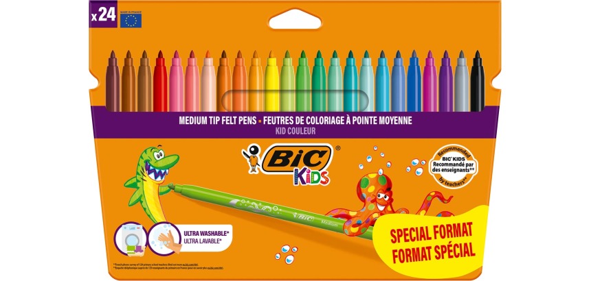 Bic Kids Filzstifte, Blisterpackung mit 18 + 6 gratis
