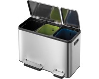 EKO Ecocasa poubelle à pedale 3 x 15 l