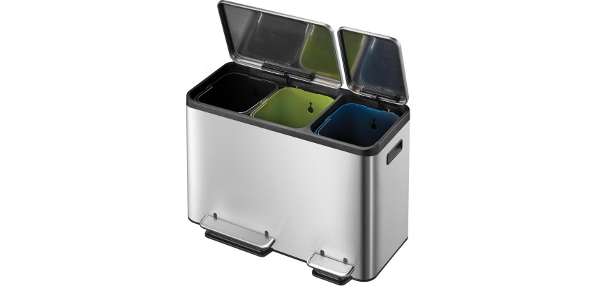 EKO Ecocasa pedal bin 3 x 15 L