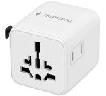Gembird adaptateur mondial, blanc
