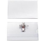 Badge avec clip combiné, ft 58 x 90 mm, boîte de 50 pièces