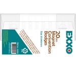 Badge avec aimant, ft 60 x 90 mm, boîte de 20 pièces