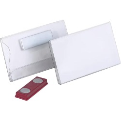 Badge avec aimant, ft 60 x 90 mm, boîte de 20 pièces