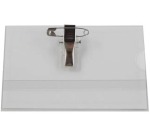 Badge met combiklem, ft 58 x 90 mm, doos van 100 stuks, inclusief etiketten
