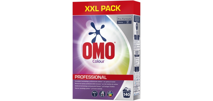 Omo Professional Pro Formula Colour poudre à lessive, boîte XXL, 140 doses