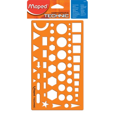 Maped gabarit, figures diverses, sous blister