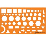 Maped template, various figures, blister pack