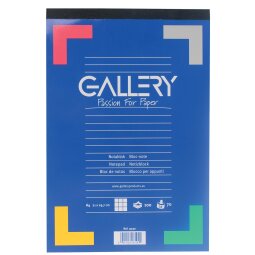 Gallery bloc de notes, ft A4, quadrillé 5 mm