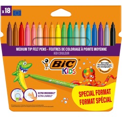 Bic Kids feutre Couleur, blister de 14 + 4 gratuit