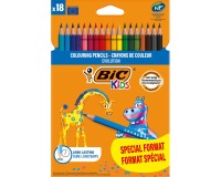Bic Kids crayon de couleur Evolution, blister de 14 + 4 gratuit